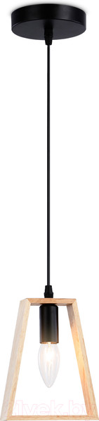 Изображение товара Потолочный светильник Ambrella Traditional TR80497 BK/LW (черный/светлое дерево)