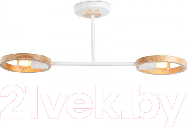 Изображение товара Потолочный светильник Ambrella Traditional TR8243/2 WH/LWD (белый/светлое дерево)