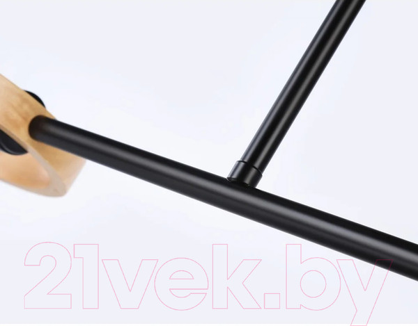 Изображение товара Потолочный светильник Ambrella Traditional TR8244/2 BK/LWD (черный/светлое дерево)