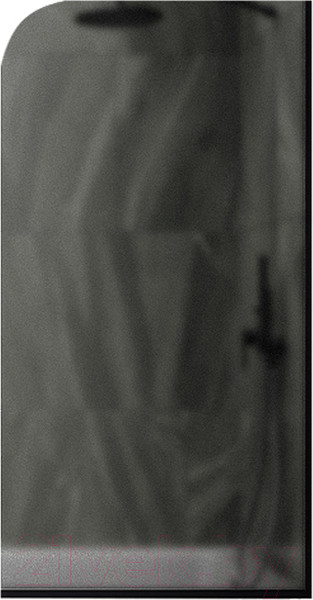 Изображение товара Стеклянная шторка для ванны MaybahGlass MGV-133-6у (графитовое матовое стекло/черный)