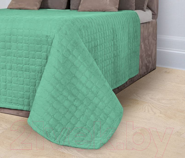 Изображение товара Покрывало LUXOR №14-5713 стеганое (160x210, изумруд)