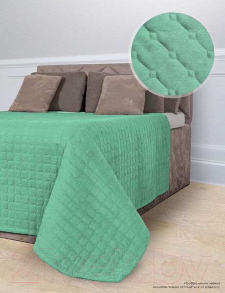 Изображение товара Покрывало LUXOR №14-5713 стеганое (160x210, изумруд)