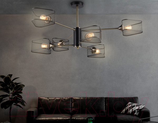 Изображение товара Люстра Ambrella Traditional TR80172/6 SB/BK (бронза/черный)