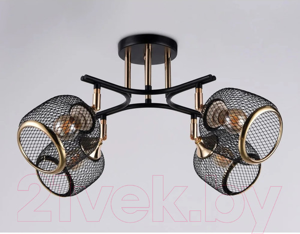 Изображение товара Люстра Ambrella Traditional TR80177/4 BK/FGD (черный/золото)