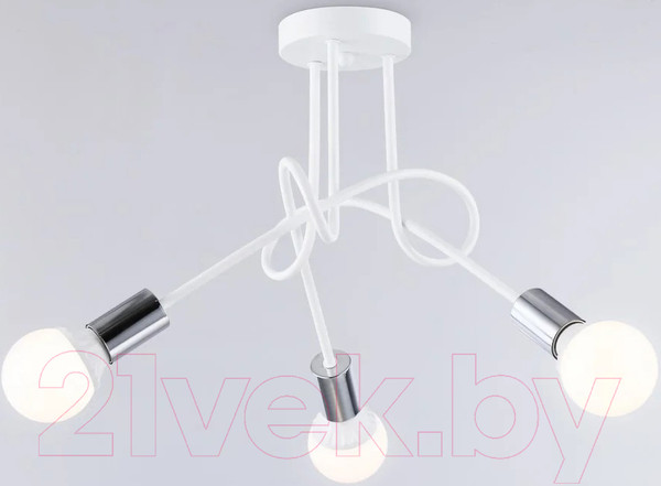 Изображение товара Люстра Ambrella Traditional TR80414/3 WH/CH (белый/хром)