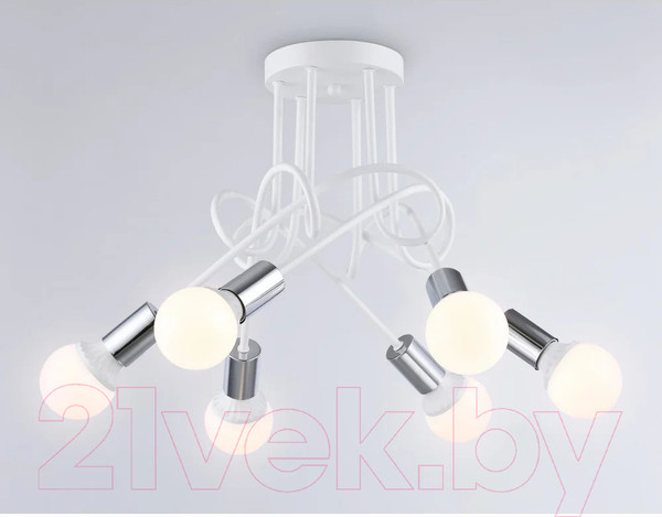 Изображение товара Люстра Ambrella Traditional TR80417/5 WH/CH (белый/хром )