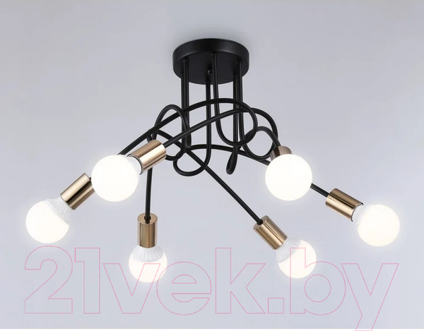Изображение товара Люстра Ambrella Traditional TR80419/5 BK/GD (черный/золото)