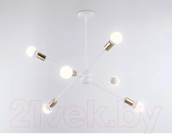 Изображение товара Люстра Ambrella Traditional TR80432/6 WH/GD (белый/золото)