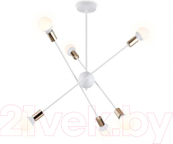 Изображение товара Люстра Ambrella Traditional TR80432/6 WH/GD (белый/золото)
