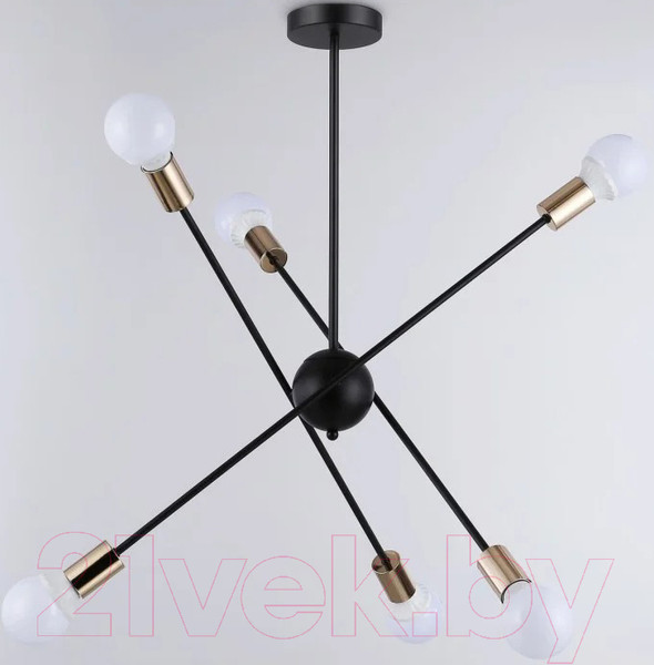 Изображение товара Люстра Ambrella Traditional TR80435/6 BK/GD (черный/золото)