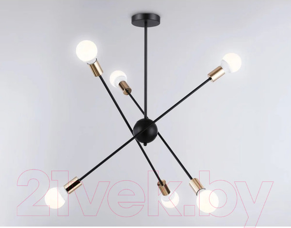 Изображение товара Люстра Ambrella Traditional TR80435/6 BK/GD (черный/золото)