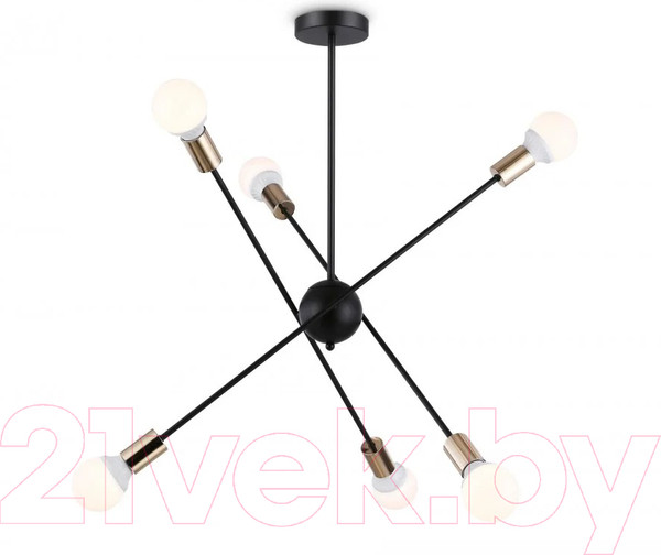 Изображение товара Люстра Ambrella Traditional TR80435/6 BK/GD (черный/золото)