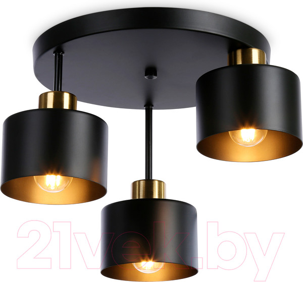 Изображение товара Люстра Ambrella Traditional TR8121/3 BK/BS (черный/латунь)