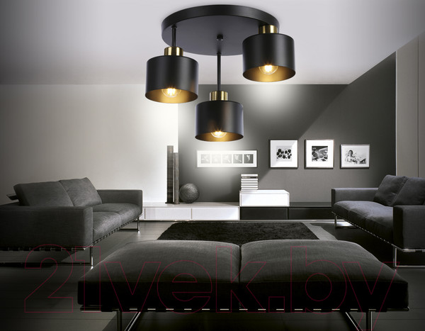 Изображение товара Люстра Ambrella Traditional TR8121/3 BK/BS (черный/латунь)