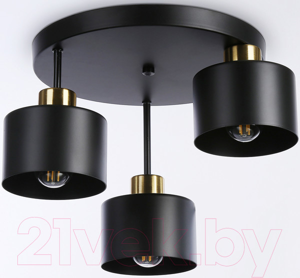 Изображение товара Люстра Ambrella Traditional TR8121/3 BK/BS (черный/латунь)