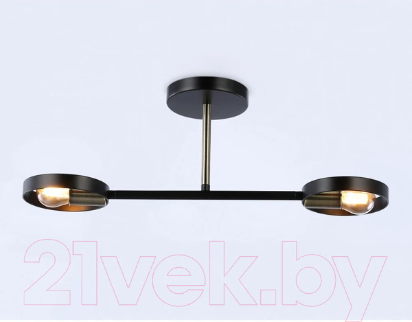 Изображение товара Потолочный светильник Ambrella Traditional TR8225/2 BK/SB (черный/бронза)