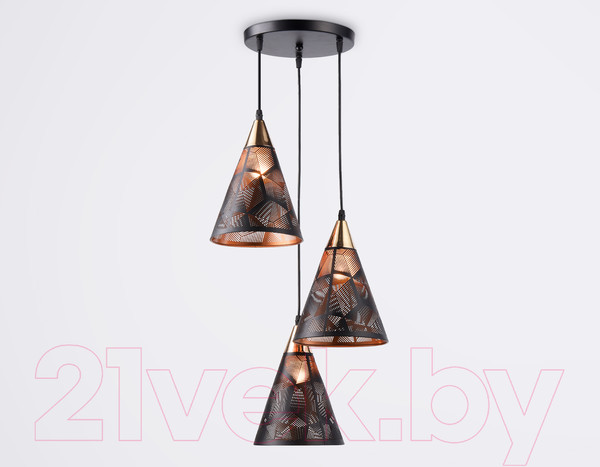 Изображение товара Люстра Ambrella Traditional TR8435/3 BK/FGD (черный/золото)