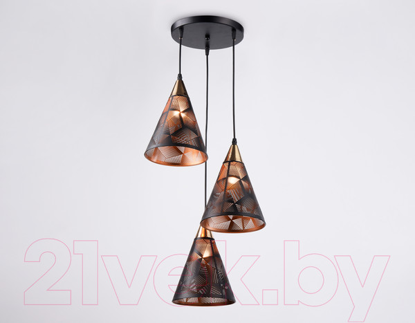 Изображение товара Люстра Ambrella Traditional TR8435/3 BK/FGD (черный/золото)