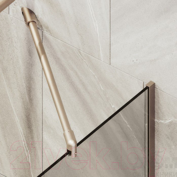 Изображение товара Стеклянная шторка для ванны MaybahGlass MGV-139-2у (бронзовое стекло/бронзовый)