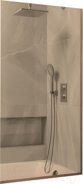 Изображение товара Стеклянная шторка для ванны MaybahGlass MGV-68-2у (бронзовое стекло/бронзовый)