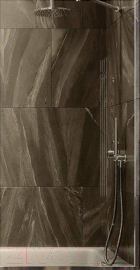 Изображение товара Стеклянная шторка для ванны MaybahGlass MGV-250-4у (бронзовое стекло/хром глянцевый)