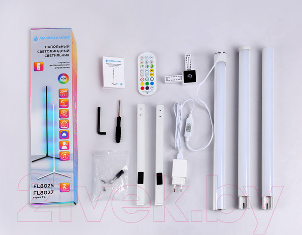 Изображение товара Торшер Ambrella FL8020 WH (белый)