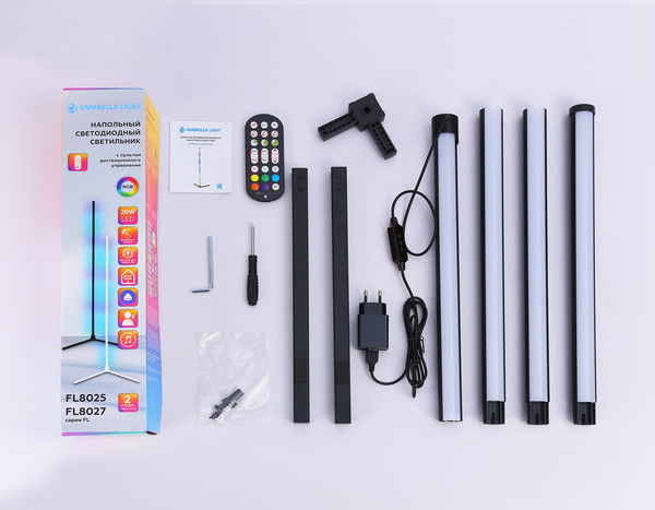 Изображение товара Торшер Ambrella FL8027 BK (черный)