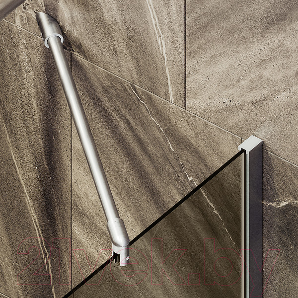 Изображение товара Стеклянная шторка для ванны MaybahGlass MGV-250-5ш (бронзовое стекло/хром матовый)