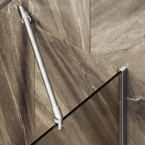 Изображение товара Стеклянная шторка для ванны MaybahGlass MGV-148-5у (бронзовое матовое стекло/хром матовый)