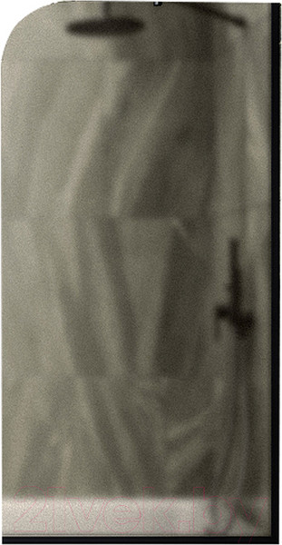 Изображение товара Стеклянная шторка для ванны MaybahGlass MGV-150-6у (бронзовое матовое стекло/черный)