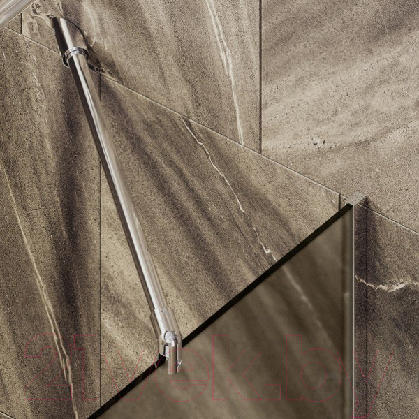 Изображение товара Стеклянная шторка для ванны MaybahGlass MGV-150-4у (бронзовое матовое стекло/хром глянцевый)