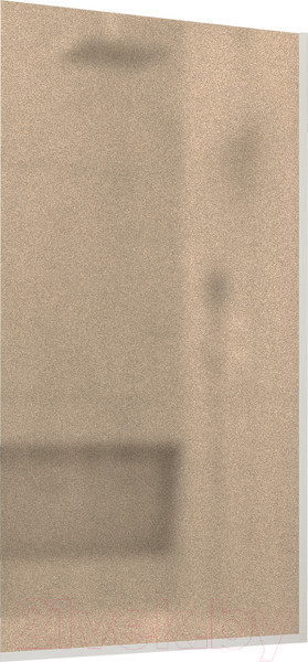 Изображение товара Стеклянная шторка для ванны MaybahGlass MGV-249-1у (бронзовое матовое стекло/белый матовый)