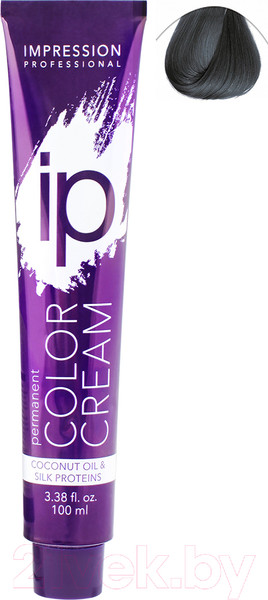 Изображение товара Крем-краска для волос Impression Professional Ip 5.12 (100мл, светлый шатен пепельно-матовый)
