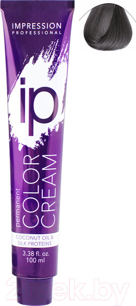 Изображение товара Крем-краска для волос Impression Professional Ip 6.11 (100мл, темный блонд интенсивно-пепельный)