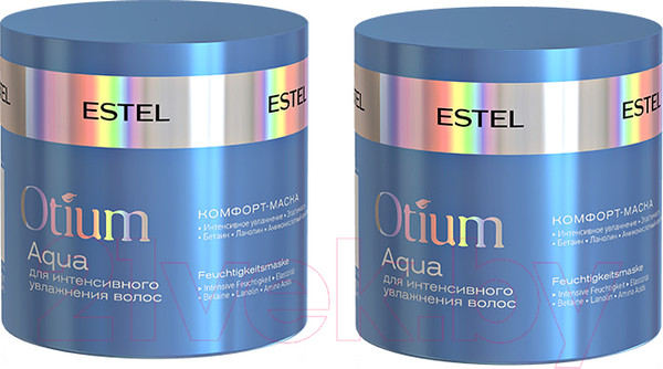 Изображение товара Маска для волос Estel Otium Aqua Для интенсивного увлажнения волос (2x300мл)