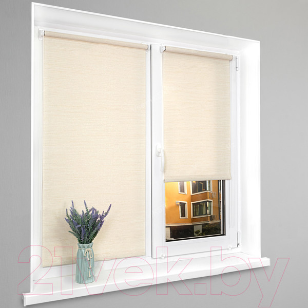 Изображение товара Рулонная штора Lm Decor LM 65-03 48x160 (золотисто-белый)