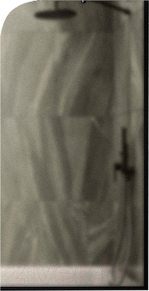 Изображение товара Стеклянная шторка для ванны MaybahGlass MGV-75-6у (бронзовое матовое стекло/черный)