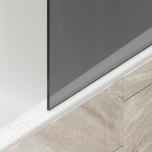 Изображение товара Стеклянная шторка для ванны MaybahGlass MGV-79-2ш (графитовое стекло/бронзовый)