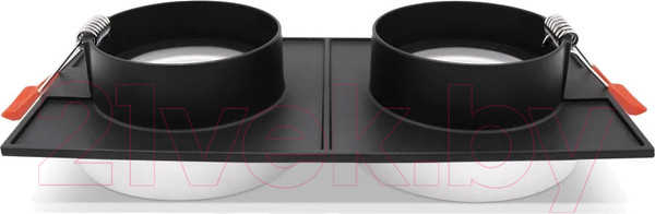 Изображение товара Точечный светильник Ambrella TN1319/2 SBK/FR (черный песок/белый матовый)