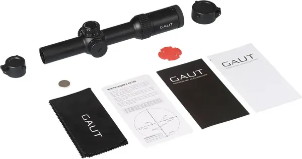 Изображение товара Оптический прицел GAUT Obsidian 1-8x24 сетка X2 подсветка точки