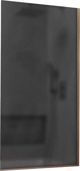 Изображение товара Стеклянная шторка для ванны MaybahGlass MGV-86-2у (графитовое матовое стекло/бронзовый)