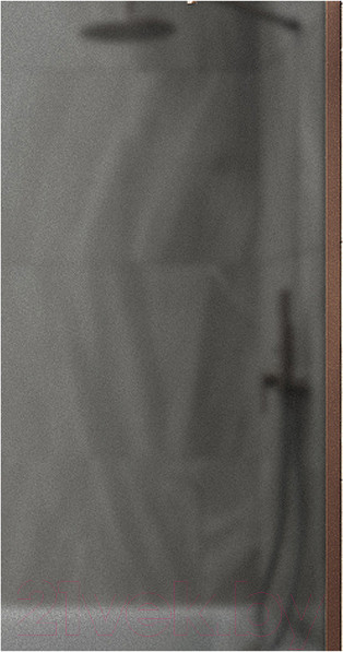 Изображение товара Стеклянная шторка для ванны MaybahGlass MGV-86-2ш (бронзовое стекло/черный)