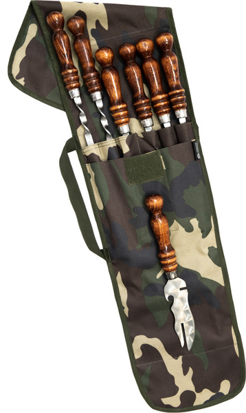 Изображение товара Набор для гриля Chugun Invest Охотничий Лесной (в чехле)