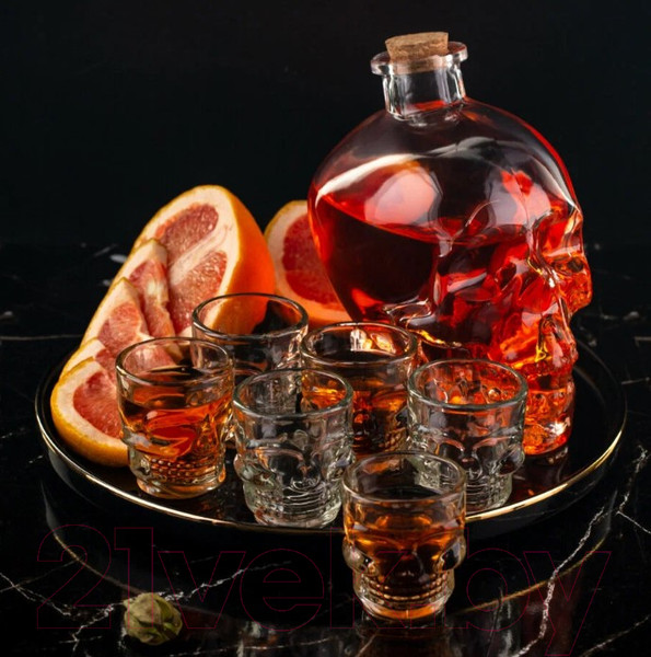 Изображение товара Набор для напитков Glasserie Skull GL002 (7пр)