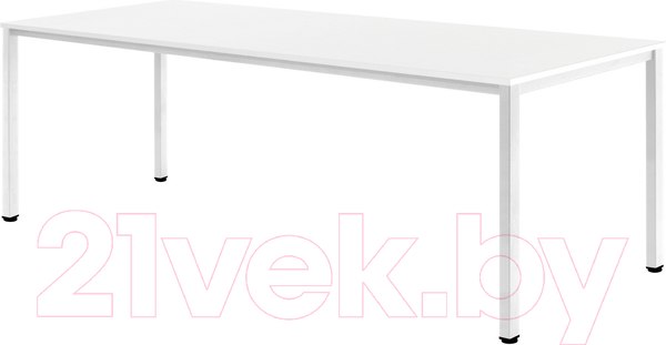 Изображение товара Обеденный стол Millwood Сеул 200x80x75 (белый/металл белый)