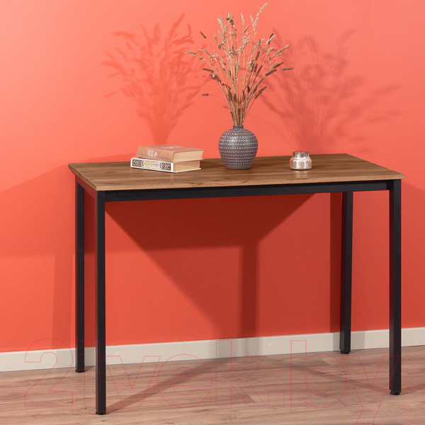 Изображение товара Обеденный стол Millwood Сеул 200x80x75 (дуб табачный Craft/металл черный)