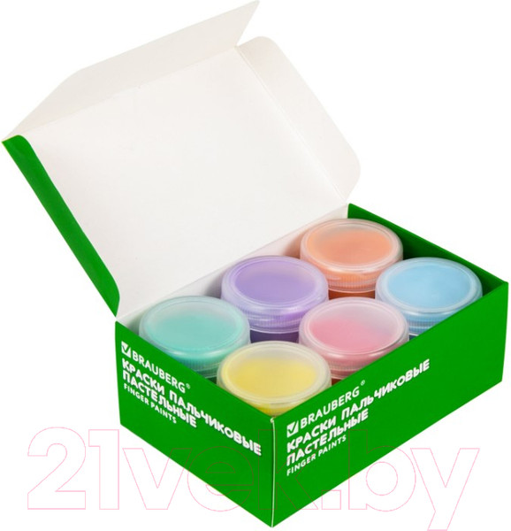 Изображение товара Пальчиковые краски Brauberg Kids / 192398 (6цв)