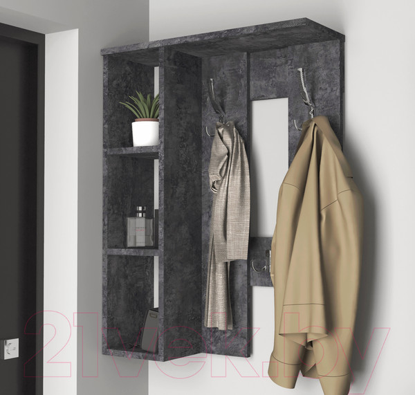 Изображение товара Вешалка для одежды Артём-Мебель СН-100.44 (бетон спаркс)