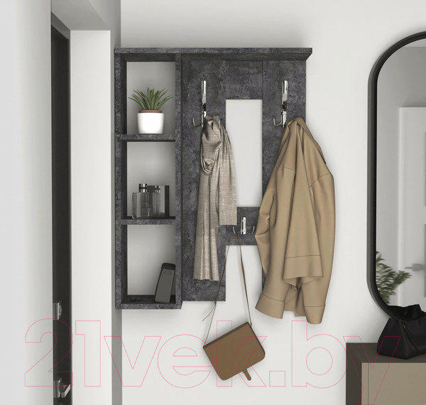 Изображение товара Вешалка для одежды Артём-Мебель СН-100.44 (бетон спаркс)