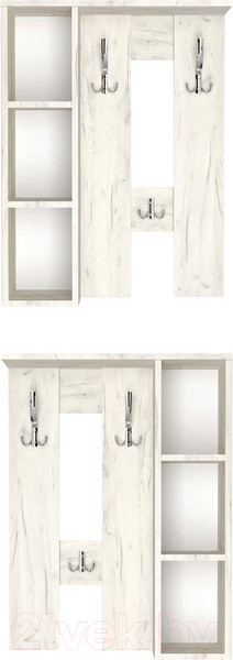 Изображение товара Вешалка для одежды Артём-Мебель СН-100.44  (дуб крафт белый)